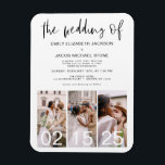 De Trouwdag van Minimalistische Moderne Soberheid Magneet<br><div class="desc">Maak uw trouwkaart uniek met "The Wedding of Minimalist" Simple Magnetic Invitation. Dit innovatieve en chic vormgegeven ontwerp combineert modern minimalisme met de functionaliteit van een magnetische achterkant, waardoor een stijlvol aandenken voor uw gasten ontstaat. De eenvoud van het ontwerp voegt een vleugje verfijning toe aan uw uitnodigingen, terwijl de...</div>