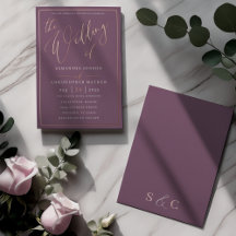 De Trouwdag Van Rose Gold Calligrafie Trouwkaart