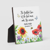 De trouwe liefde van de Heer eindigt nooit Fotoplaat (Voorkant)