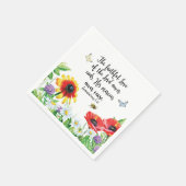 De trouwe liefde van de Heer eindigt nooit Servetten (Hoek)