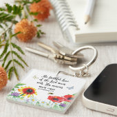 De trouwe liefde van de Heer eindigt nooit Sleutelhanger (Voorkant Rechts)