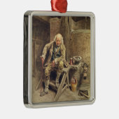 De trouwe oude servant metalen ornament (Rechts)