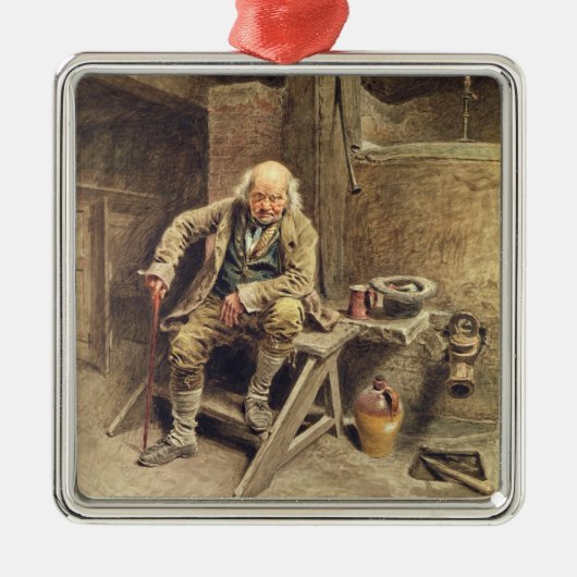De trouwe oude servant metalen ornament (Voorkant)