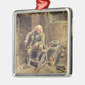 De trouwe oude servant metalen ornament (Links)