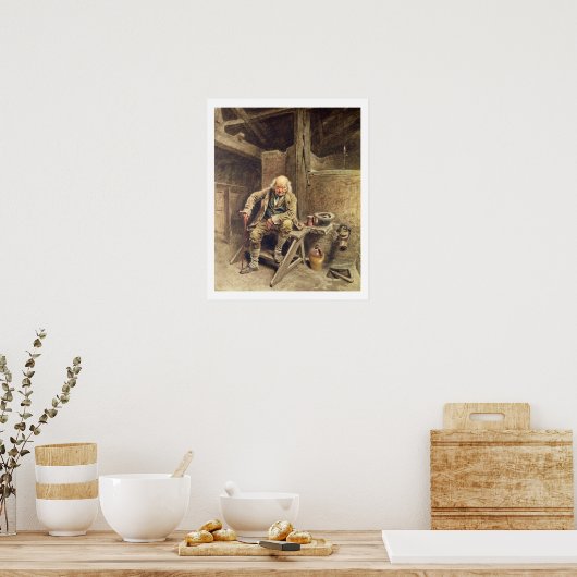De trouwe oude servant poster (Keuken)