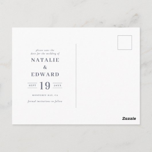 de trouwe waterverf ruilt de bruiloft met uitzonde briefkaart (Achterkant)