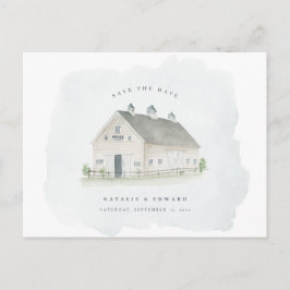 de trouwe waterverf ruilt de bruiloft met uitzonde briefkaart