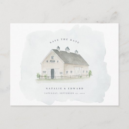 de trouwe waterverf ruilt de bruiloft met uitzonde briefkaart (Voorkant)