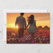 De trouwfoto Modern Sage Green Save The Date (Voorkant)