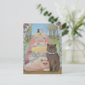 De Trouwkatten Briefkaart (Staand voorkant)