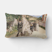 De Trouwmars door Robinson, Vintage Jonggehuwden Kussen (Achterkant)