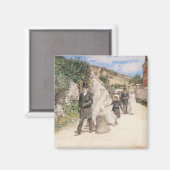 De Trouwmars door Robinson, Vintage Jonggehuwden Magneet (Voorkant / Achterkant)