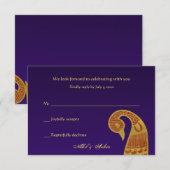 De Trouwreactiekaarten van de Zwaan RSVP Kaartje (Voorkant / Achterkant)