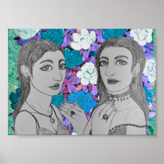 De trouwringen laten zien poster