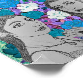 De trouwringen laten zien poster (Hoek)