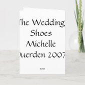 De trouwschoenen kaart (Achterkant)