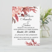 De trouwuitnodiging is eenvoudig en mooi. kaart (Staand voorkant)