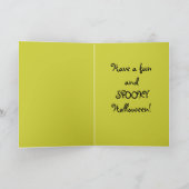 De truc r behandelt het Wenskaart van Halloween Kaart (Binnen)