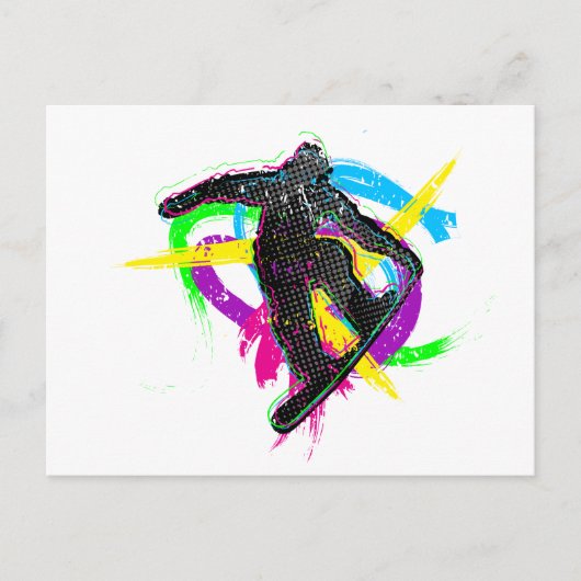 De Truc van Snowboard Briefkaart (Voorkant)