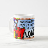 De truckers doen het koffiemok (Voorkant links)