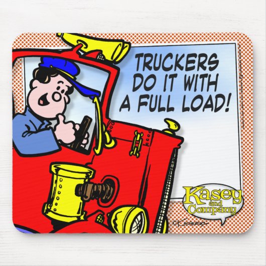 De truckers doen het muismat (Voorkant)