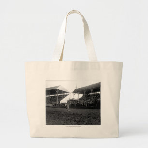 De trucs van een rodeo grote tote bag