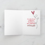 de truffelijscoupe van de verjaardagschocolade kaart (Binnen)