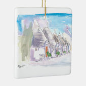 De Trulli-gebouwen van Alberobello Bari, Italië Keramisch Ornament (Rechts)