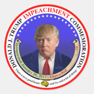 De Trump Impeachment Herdenking Sticker