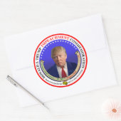 De Trump Impeachment HerdenkingsSticker Ronde Sticker (Envelop)