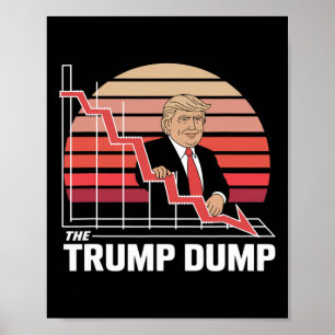 De Trump Stortplaats Grappig Anti Trump Aandelenma Poster
