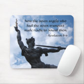 De trumpet van de engel - mousepad muismat (Met muis)