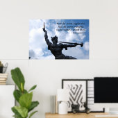 De trumpet van de engel poster (Thuiskantoor)