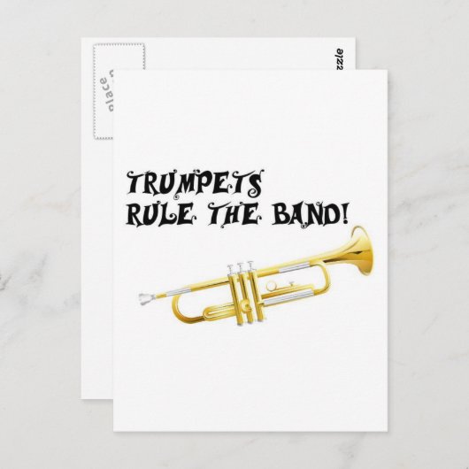 De trumpets regelen de band! briefkaart (Voorkant / Achterkant)