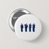 De Trumpty Dans Trump Dansen 4 juli _1 Ronde Button 5,7 Cm (Voorkant /achterkant)