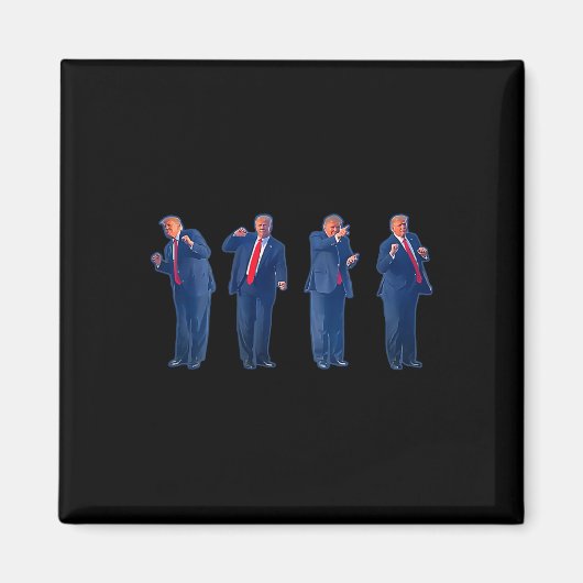 De Trumpty Dans Trump Dansen 4 juli Magneet (Voorkant)