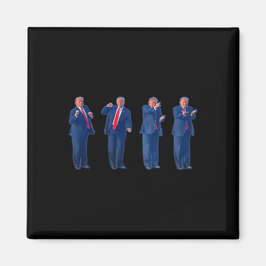 De Trumpty Dans Trump Dansen 4 Juli Magneet (Voorkant)