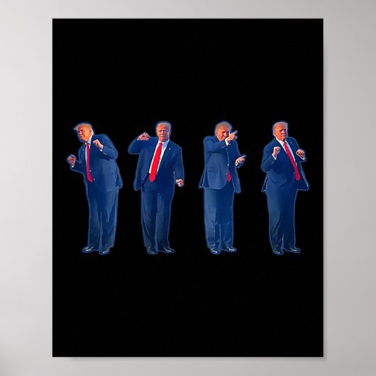 De Trumpty Dans Trump Dansen 4 Juli Poster (Voorkant)