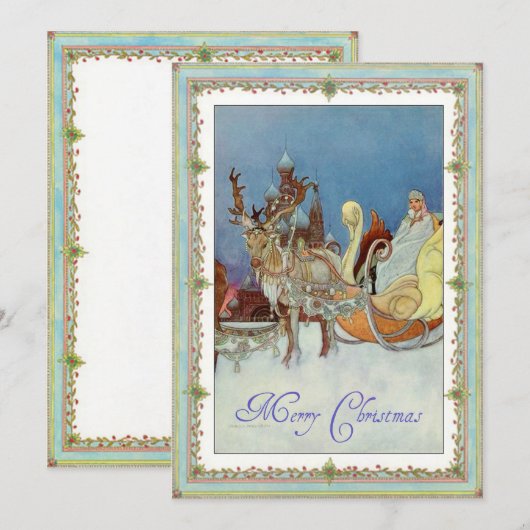 De Tsaarina Feestdagenkaart (Voorkant / Achterkant)