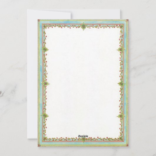 De Tsaarina Feestdagenkaart (Achterkant)