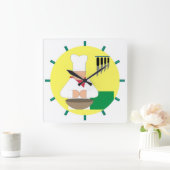 De Tsjetsjeense keukenklok - Square Vierkante Klok (Huis)