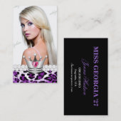 De tt-perfecte Diamanten van de Luipaard van de Visitekaartje (Voorkant / Achterkant)