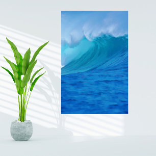 De Tube Beauful Beach Waves Poster
