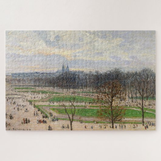 De Tuilerieentuin op een wintermiddag Legpuzzel (Horizontaal)