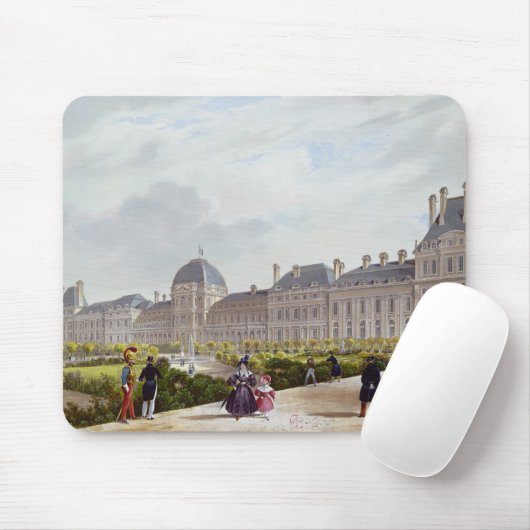 De Tuileries tijdens het herstel Muismat (Met muis)