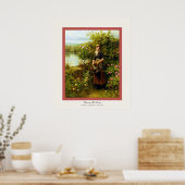 De tuin bekijken ~ Daniel Ridgway Knight Poster (Keuken)