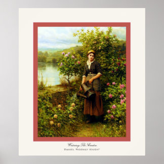 De tuin bekijken ~ Daniel Ridgway Knight Poster