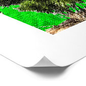 De tuin binnen: Afrocentrisch silhouet Poster (Hoek)