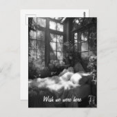 De tuin boudoir B&W foto Briefkaart (Voorkant / Achterkant)