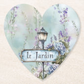 De Tuin (de tuin) Mooie Paarse Bloemen  Kartonnen Onderzetters (Voorkant)